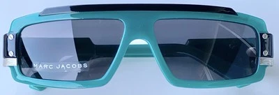 Óculos de sol retrô Marc Jacobs Marc armação azul/preto/prata cor modelo desconhecido - Imagem 1 de 4