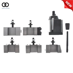 6Pcs AXA 250-111 Wedge Type Quick Change Tool Post Holder Set Swing Dia 12" - Picture 1 of 10