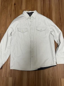 Oakley Men’s XL quilted shirt jacket in light beige / sand color - Picture 1 of 3