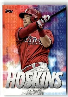 2020 Topps #RH-10 Rhys Hoskins Player Highlights Rhys Hoskins - Image 1 of 2