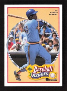 Hank Aaron 1991 Upper Deck #24 Baseball Heroes: Hank Aaron Milwaukee Brewers - Picture 1 of 2