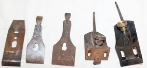 5-Holzbearbeitung-Hobelteile-1 Fräser-2 Kappen-2 Frösche-unbekannte Hobel-Reparatur - Bild 1 von 5