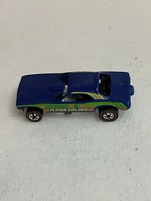 Mattel 1969 Hot Wheels Redline Flying Colors Top Eliminator Funny Car blau Cuda - Bild 1 von 4