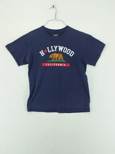 Hollywood California T-Shirt Unisex Large blau mit Grafikdruck Artikel #2330 - Bild 1 von 6