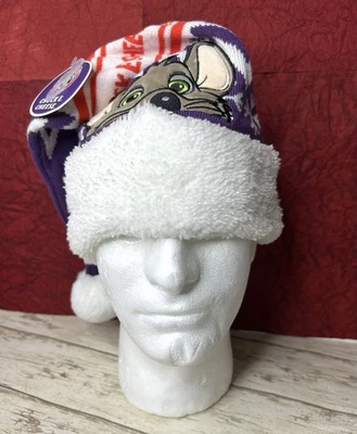 Chuck E Cheese 21" Beanie Hat Santa Claus Christmas Holiday 2023 with Tags - Image 1 of 4