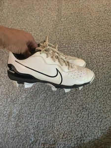 Nike Diamond Fastflex Baseball Cleats - White/Grey/Black - Size 7.5 Mens - Picture 1 of 5
