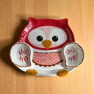 Temp-tations Old World Owl Chip and Dip Tray - NIB - Picture 1 of 2