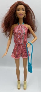 Barbie Fashionistas Pagliaccetto Bambola Chic #6 Con Sandali E Borsetta Blu 2013 - Foto 1 di 7