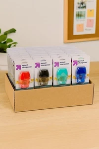 24x Up & Up Bleistiftspitzer - kompakt mit Spänehalter - Großpackung - Bild 1 von 4