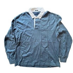 NWOT Oversized Abercrombie & Fitch Green Rugby Shirt Mens S Contrasting Collar - Picture 1 of 10