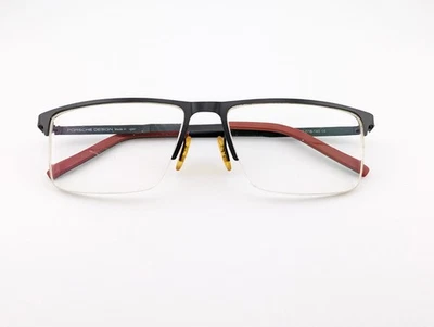 Porsche Design Eyeglasses, Frames Only, P8255 C1 Black, 55-16-140, Metal, Japan - Image 1 of 4