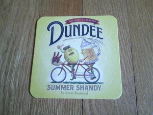 Dundee Summer Shandy Beer Coaster Bicycle Lemon Stein 2013 Mat Collectible - Picture 1 of 4