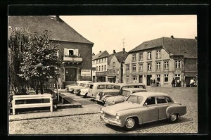 Malchow /Mecklenburg, Wartburg 311 an der Drehbrücke, Ansichtskarte 1967  - Picture 1 of 2