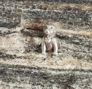 Toller Charm-Anhänger , 925er Silber , Pandora , Hund , ca. 1,1 x 0,7 cm - Bild 1 von 3