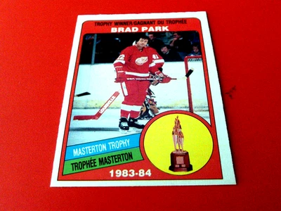 1984-85   BRAD  PARK   O-PEE-CHEE  MASTERTON  TROPHY  WINNER # 378   NM + / MINT - Image 1 of 2