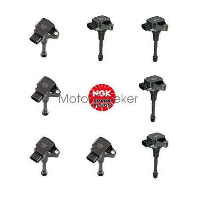 U5278 U5308 8pcs OEM NGK Ignition Coil For Nissan Armada Infiniti QX56 QX80 5.6L - Изображение 1 из 4