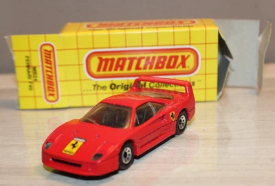 MATCHBOX MB24 RED FERRARI F40 LOGO TEMPA NOS VINTAGE 1988 - Image 1 of 4