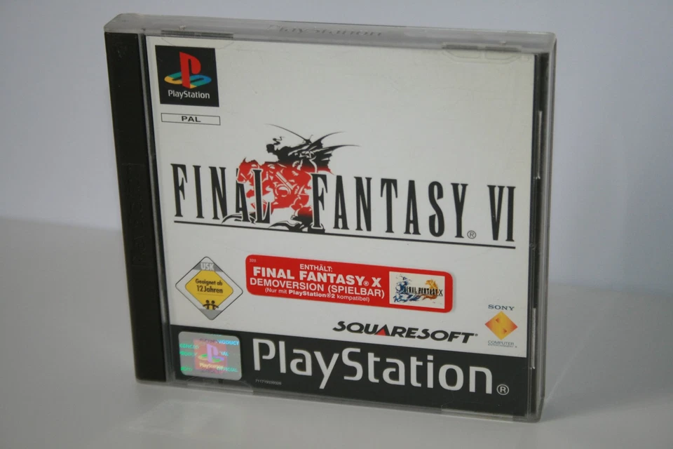 FINAL FANTASY VI FF6 + FF 10 DEMO _ SONY PLAYSTATION _ PLAY STATION PS1 PAL GAME - Bild 1 von 4