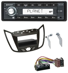 Continental USB MP3 AUX 1DIN Autoradio für Ford C-Max / Kuga - dunkelbraun - Bild 1 von 9