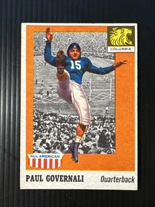 Paul Governali 1955 Topps All American #73 radiocontrol Columbia casi nuevo *Hot Corner vintage* - Imagen 1 de 2