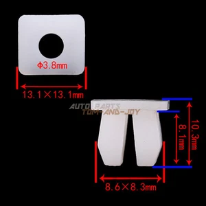 25x For Honda Toyota Mazda Nissan #10 Screw Size Grommet Nylon Nut Clip Retainer - Bild 1 von 4