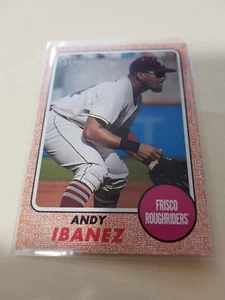 2017 Topps Heritage Minor League Andy Ibanez ORANGE 1/1 BORDER 1/1 - Bild 1 von 1