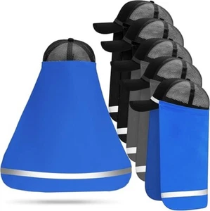 UV Hals Sonnenschutz Reflektierender Riemen Hut Drapierung Nackenschutz 6 Stück - Bild 1 von 5