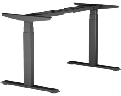 Tischgestell E-MORE 3-stufig elektrisch höhenverstellbar 640-1290 mm schwarz 2 M - Bild 1 von 2