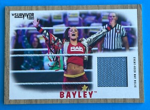 RaRe! 2017 ToPPs Survivor Series ** BAYLEY ** Mat Relic! SP RC WWE DIVA #067/199