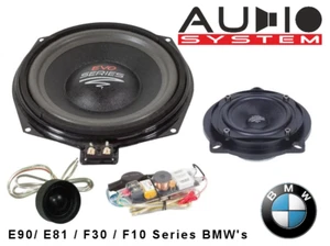 Audio System X 200 BMW EVO Under Seat Subwoofers and Front Component Speakers - Picture 1 of 9
