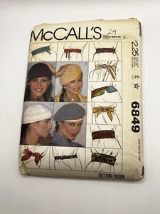 Vintage 70er Jahre 1979 Schnittmuster Damen Mädchen Accessoires & Haare McCall’s 6849 - Bild 1 von 3