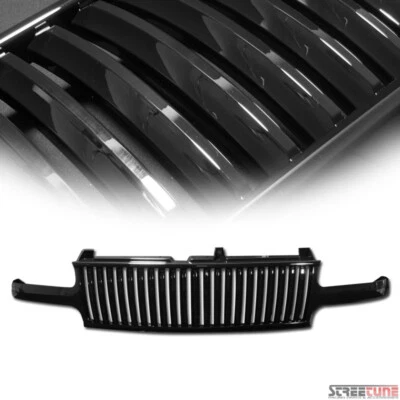For 99-02 Chevy Silverado/00-06 Tahoe Suburan Black Front Vertical Grill Grille - Image 1 of 3
