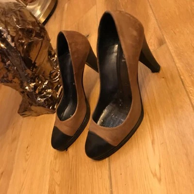 TT Bagatt scarpe italiane in vera pelle effetto invecchiato nero marrone taglia UK2-2,5 EU 35 - Immagine 1 di 4