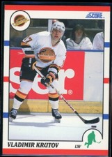 1990-91 Score Canadian Hockey Card #273 Vladimir Krutov RC