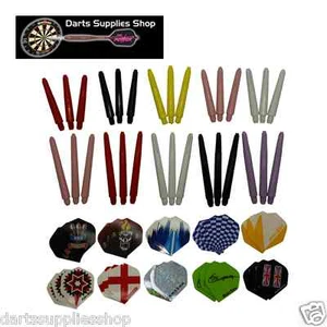 60 Standard Darts Flights & 60 Nylon 2ba Stems Shafts by Darts Supplies Shop - Picture 1 of 1