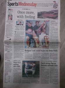 Chicago Tribune June 17 1998 CHICAGO BULLS - Picture 1 of 2