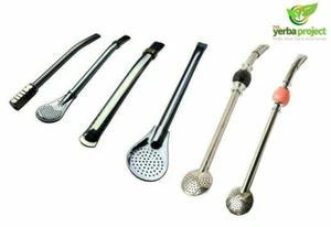 Yerba Mate Straw Gourd Bombilla Filter Spoon Stainless Steel Various Type  - Picture 1 of 26