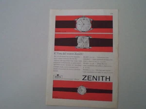 advertising Pubblicità 1960 OROLOGI ZENITH - Foto 1 di 1