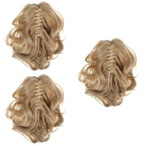 3 Count Lockige Pferdeschwanz Haarverlängerung Haare Lockenstab - Bild 1 von 12