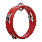 Single Row Tambourine for Adults Kids Hand Held Percussion Tambourine with Bells