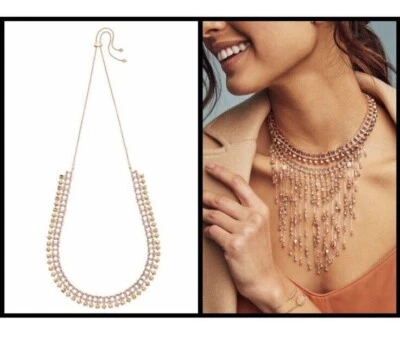 NUEVO CON ETIQUETAS GARGANTILLA BABERO KENDRA SCOTT Oscar collar tono plata lila $195 Foto 1 de 3