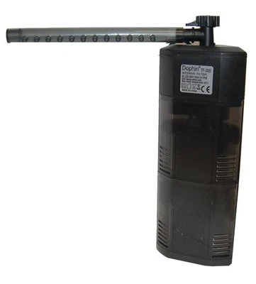 DOPHIN Nano Aquarienfilter TF300 Innenfilter Eckfilter Schwammfilter incl. Filterpumpe