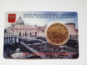 VATIKAN Citta del Vaticano Coin Card Nr. 06 - Kursmünze 50 Cent 2015 Original BU - Bild 1 von 2
