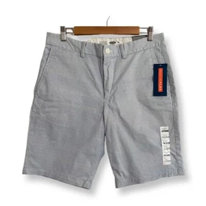 Old Navy Mens Ultimate Slim Built-In Stretch Blue White Shorts. Size 32. NWT - Picture 1 of 8
