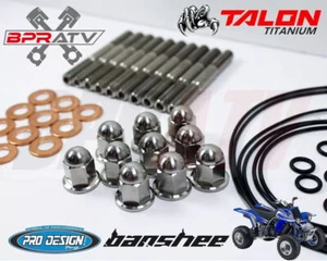 Banshee YFZ 350 BPR TITANIUM Pro Design Cool Head Stud Kit Nuts O-Rings Gaskets - Picture 1 of 24