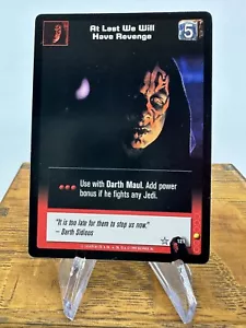 Star Wars Young Jedi CCG Menace of Darth Maul At Last We Will Have Revenge # 121 - Picture 1 of 2
