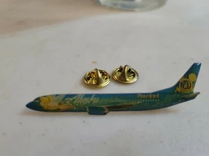 Disney Alaska Airlines Airplane Tinkerbell Pin Disneyland 50th Anniversary - Picture 1 of 2