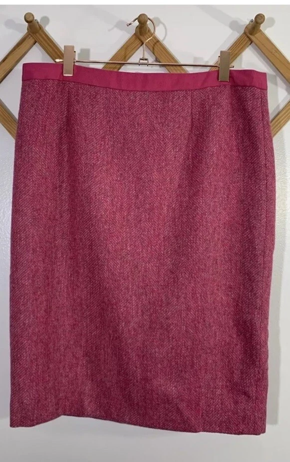 Boden British Tweed Skirt Wool Pencil 10 Fits Like An 8 - Image 1 of 4