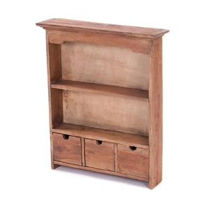 KÜCHENREGAL "ADELIA" | 60 cm, Mahagoni Holz | Landhaus Hängeregal, Holzregal - Bild 1 von 7