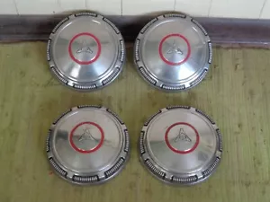 68-74 Dodge RED LINE Dog Dish STAINLESS Hub Caps 9" Set of 4 1969-1974 - Picture 1 of 6